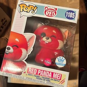 Red Panda Mei Turning Red disney funko pop flocked funko shop exclusive